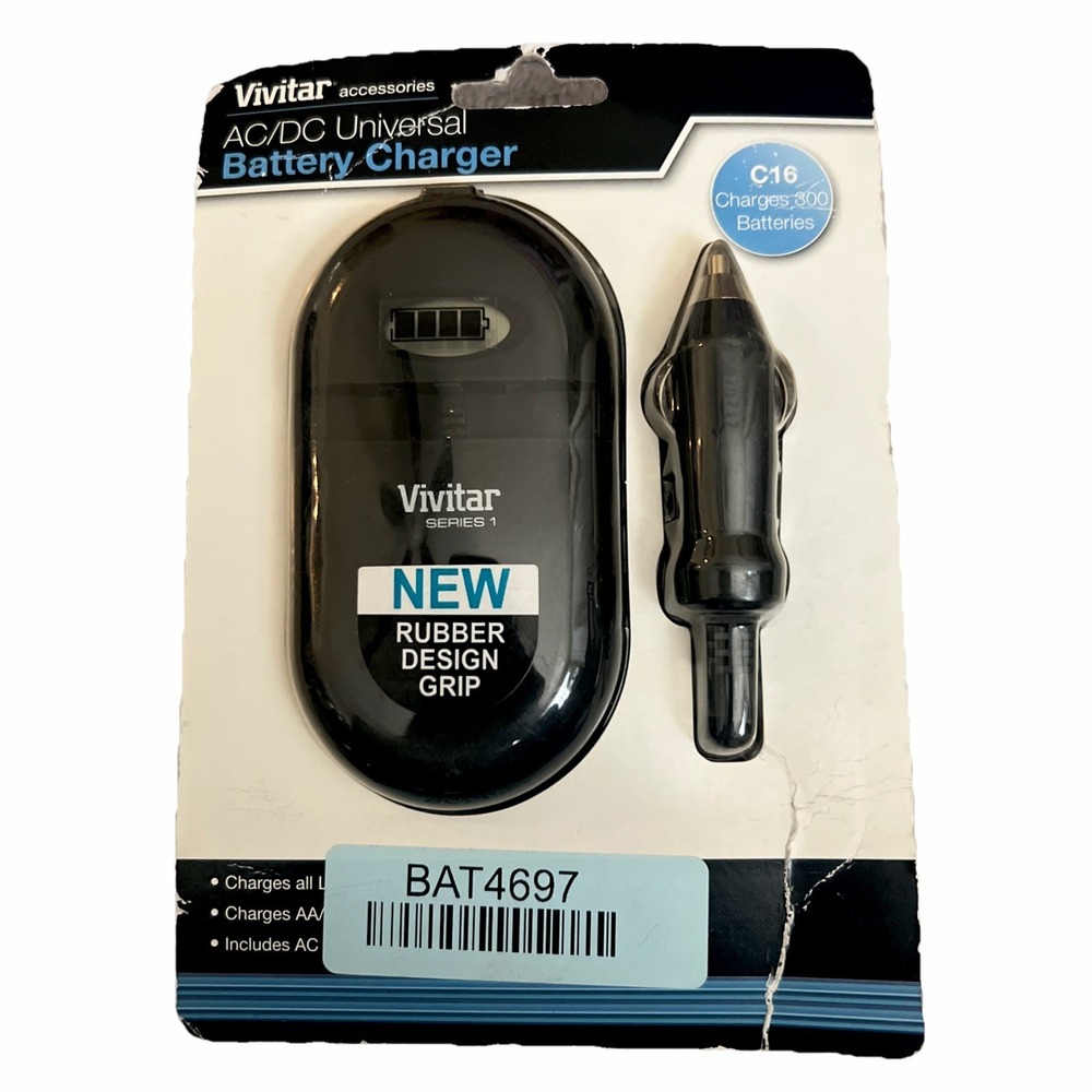 Vivitar AC/DC Universal Battery Charger C16 3.7 To 7.2 Volt.